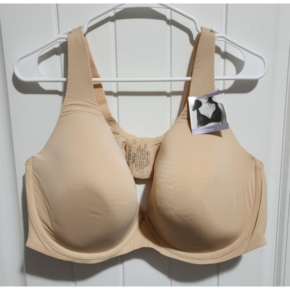 Catherine's plus size bra plunge 50D nude beige NEW NWT underwire RN 99249 4096 - Picture 1 of 4